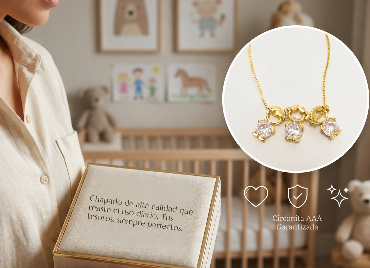 Collar Maternal Classic - Siempre Contigo